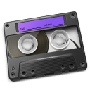 Cassette Purple Icon 128px png